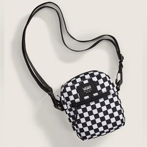 VANS Off The Wall GO GETTER SHOULDER Crossbody Bag Black CHECK Unisex